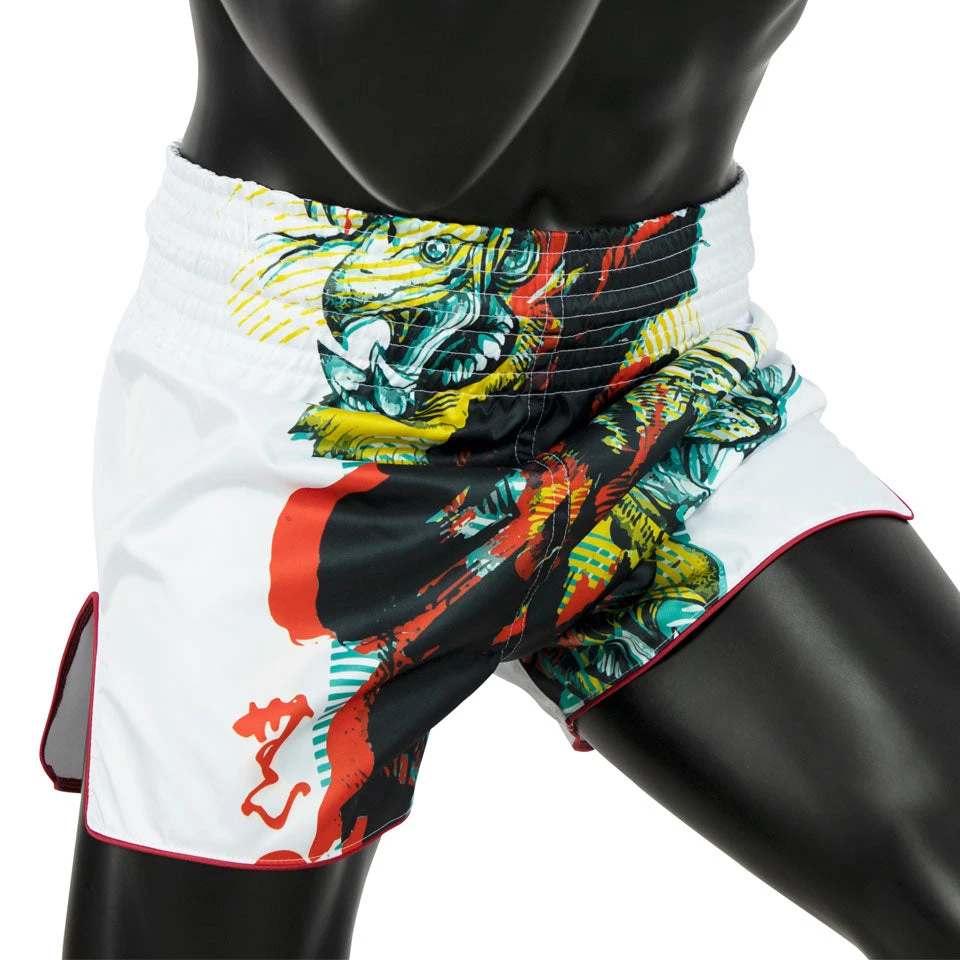 MUAY THAI SHORTS BY FAIRTEX BS1908 WHITE SATORU 4 MUAY THAI SHORTS BY FAIRTEX BS1908 WHITE SATORU - Image 2