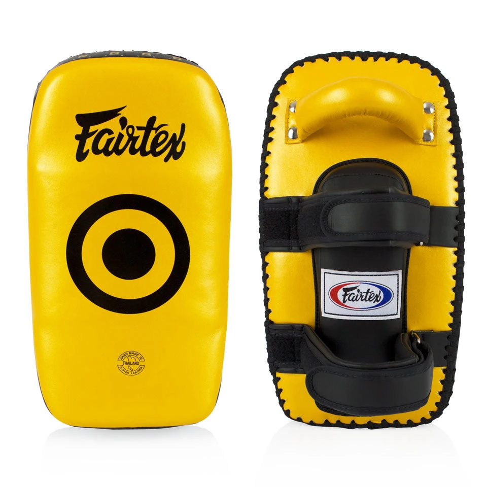 MUAY THAI PADS FAIRTEX CURVED LIGHT WEIGHT KICK PADS - KPLC5 GOLD 7 MUAY THAI PADS FAIRTEX CURVED LIGHT WEIGHT KICK PADS - KPLC5 GOLD - Image 5