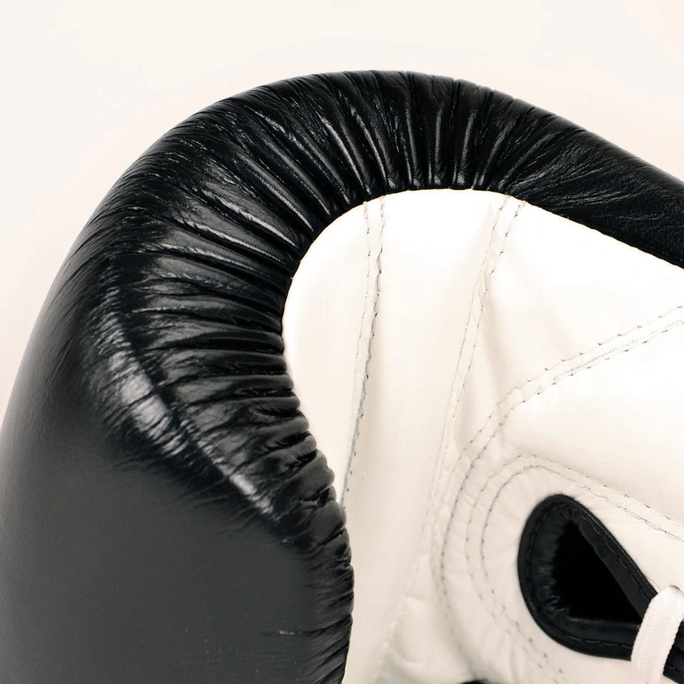 BGL3 Fairtex Black-White Lace-up Sparring Gloves 9 BGL3 Fairtex Black-White Lace-up Sparring Gloves - Image 7
