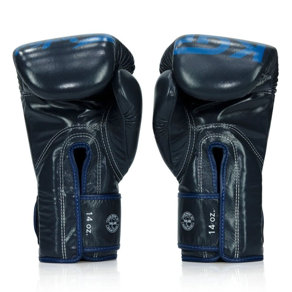 BGV Fairtex X KGP Blue Velcro Boxing Gloves 6 BGV Fairtex X KGP Blue Velcro Boxing Gloves - Image 4