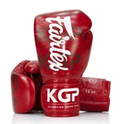 BOXING GLOVES Shop 65 BGV Fairtex X KGP Red Velcro Boxing Gloves