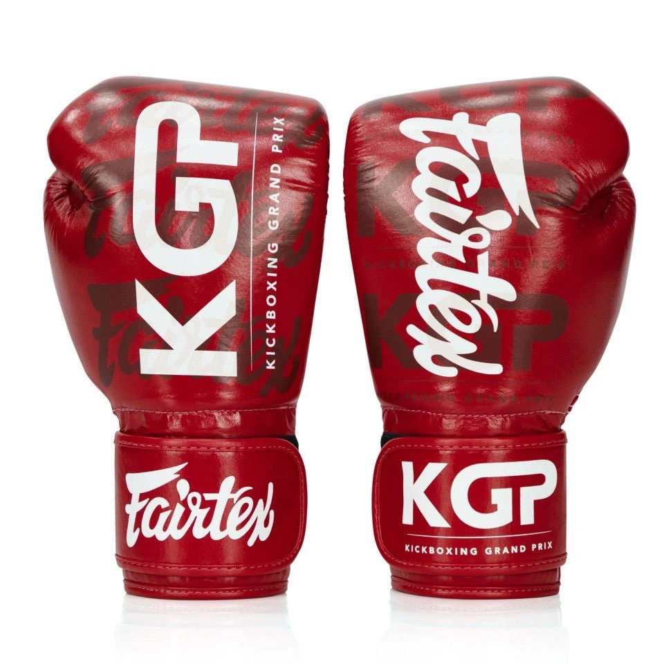 BGV Fairtex X KGP Red Velcro Boxing Gloves 4 BGV Fairtex X KGP Red Velcro Boxing Gloves - Image 2