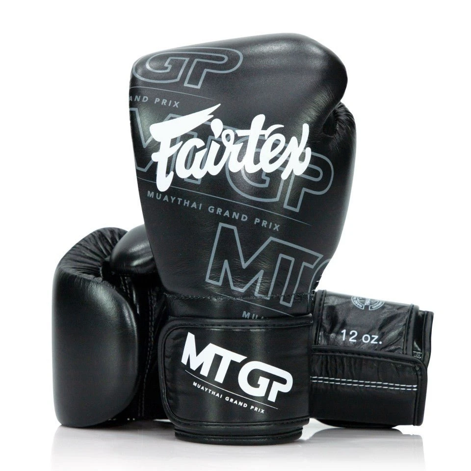 BGV Fairtex X MTGP Black Velcro Boxing Gloves 3 BGV Fairtex X MTGP Black Velcro Boxing Gloves