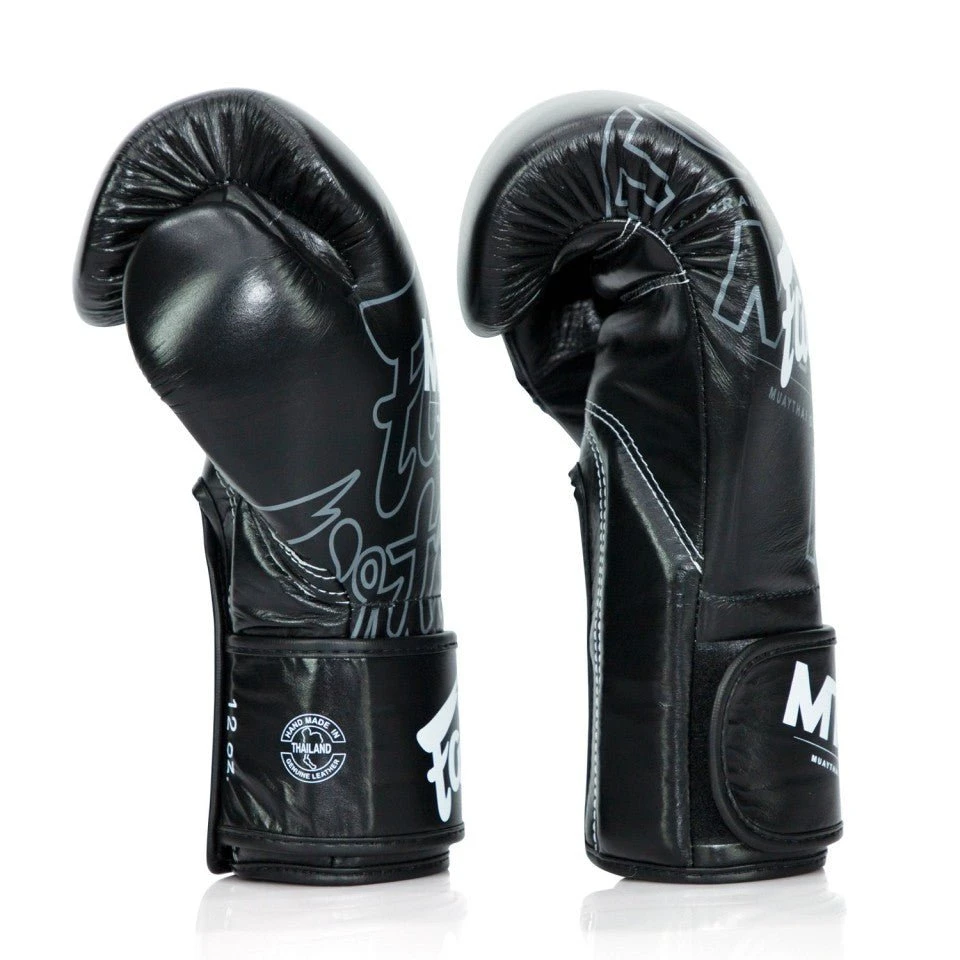 BGV Fairtex X MTGP Black Velcro Boxing Gloves 5 BGV Fairtex X MTGP Black Velcro Boxing Gloves - Image 3