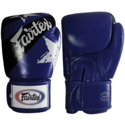MUAY THAI BOXING GLOVES FAIRTEX NATION BLUE - BGV1