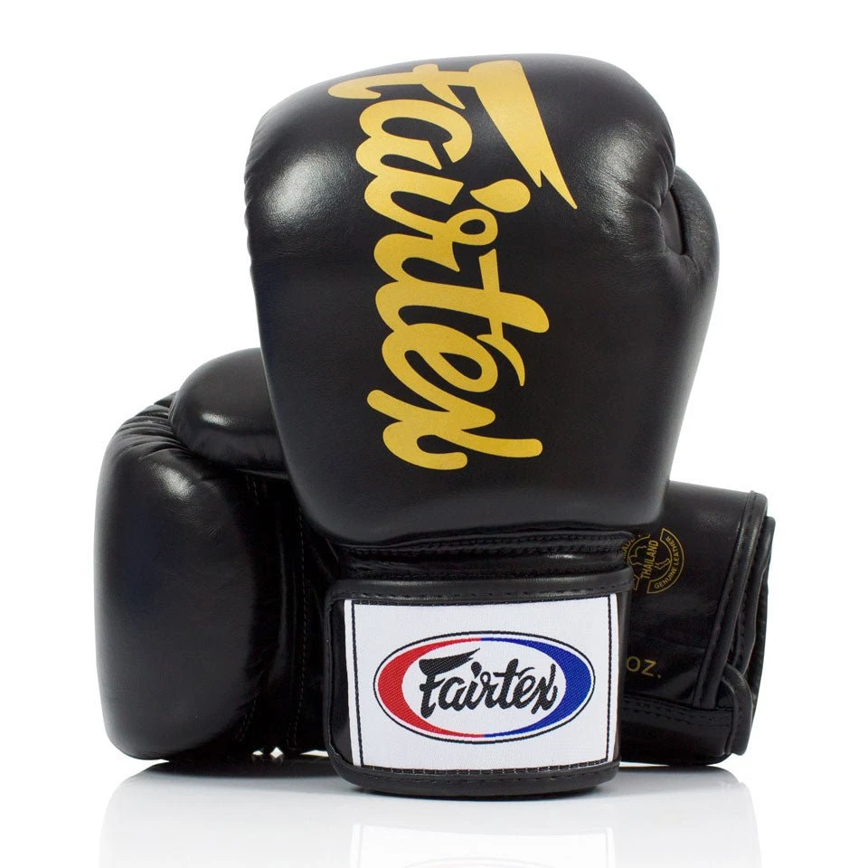 BGV19 Fairtex Black Deluxe Tight-Fit Gloves 3 BGV19 Fairtex Black Deluxe Tight-Fit Gloves