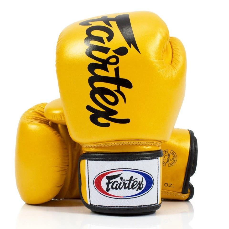 BGV19 Fairtex Gold Deluxe Tight-Fit Gloves 3 BGV19 Fairtex Gold Deluxe Tight-Fit Gloves