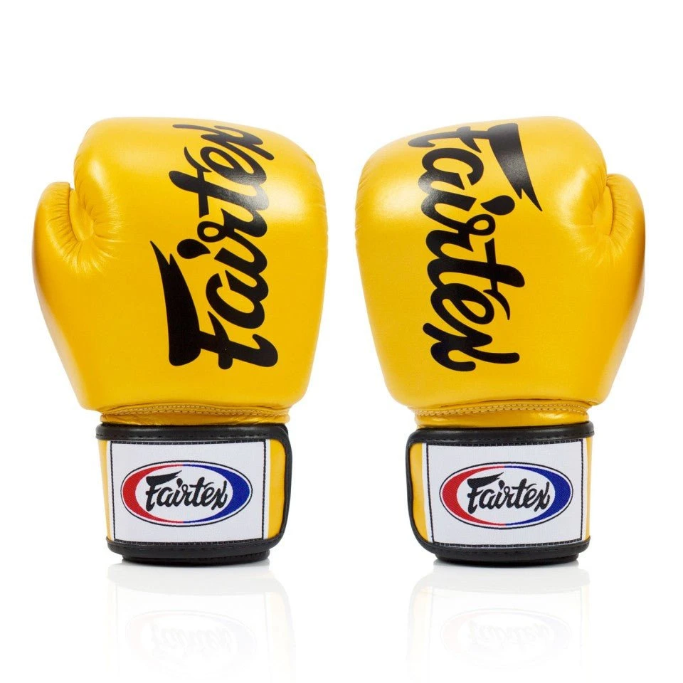BGV19 Fairtex Gold Deluxe Tight-Fit Gloves 4 BGV19 Fairtex Gold Deluxe Tight-Fit Gloves - Image 2