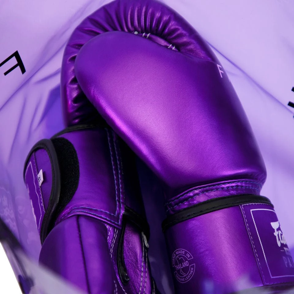 BGV22 Fairtex Metallic Purple Boxing Gloves 7 BGV22 Fairtex Metallic Purple Boxing Gloves - Image 5