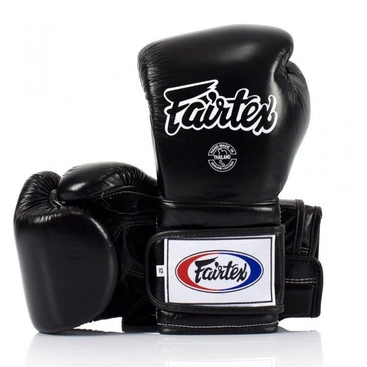 BGV9 Fairtex Black Mexican Style Boxing Gloves 3 BGV9 Fairtex Black Mexican Style Boxing Gloves