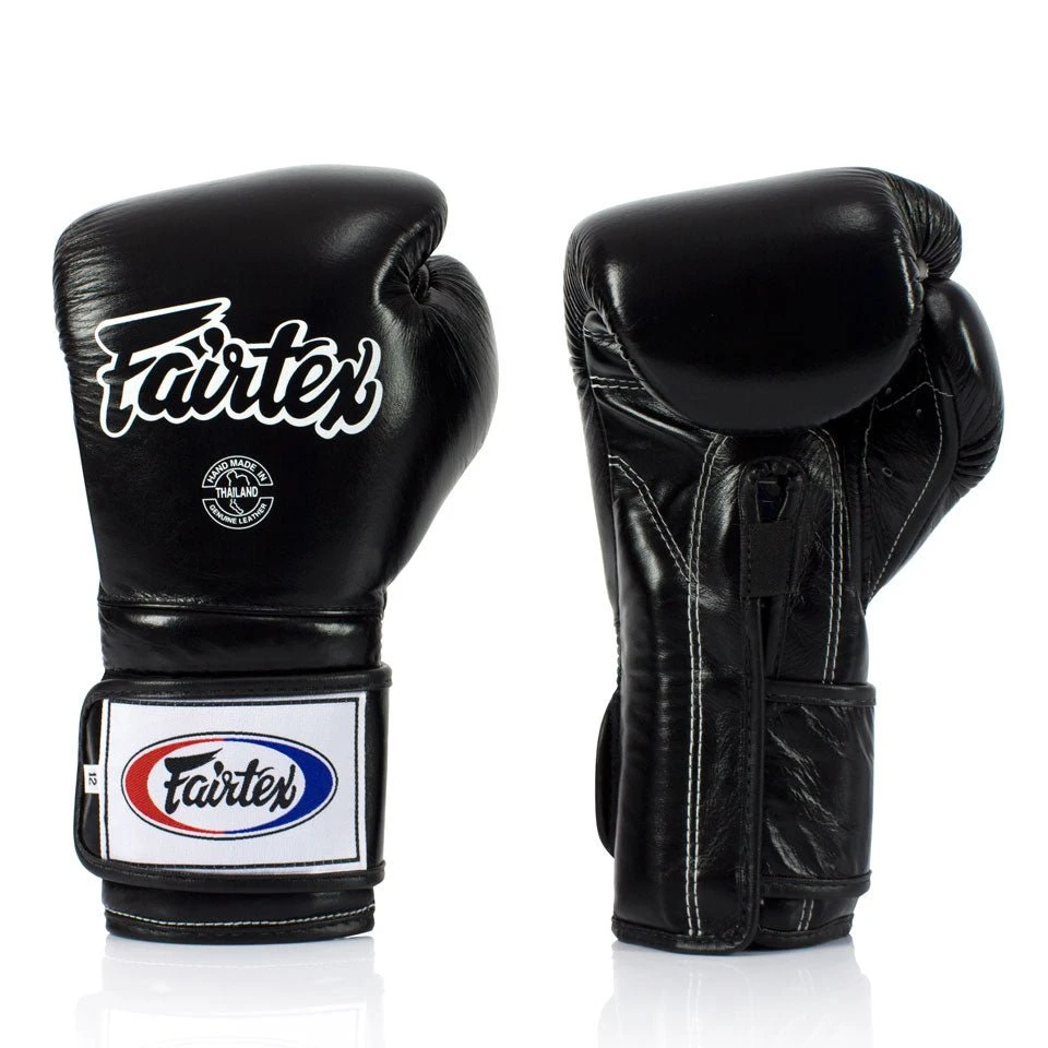 BGV9 Fairtex Black Mexican Style Boxing Gloves 4 BGV9 Fairtex Black Mexican Style Boxing Gloves - Image 2