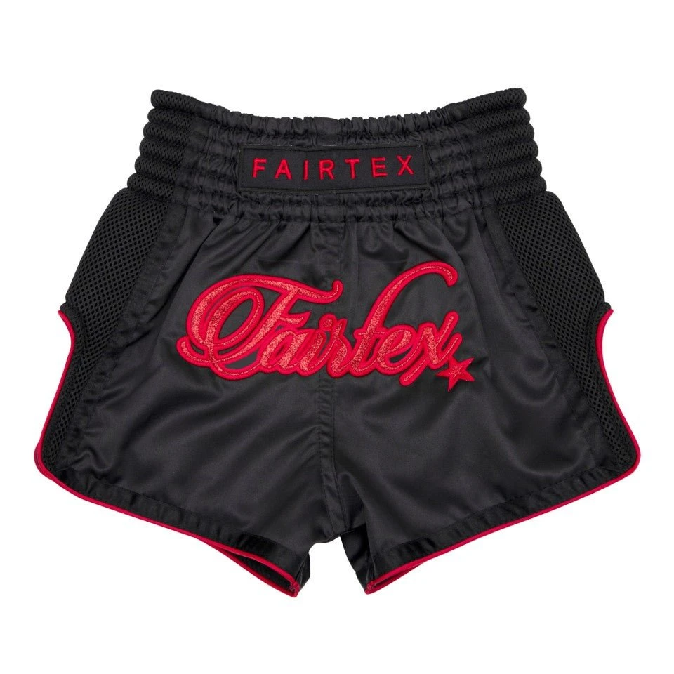 BSK2104 Fairtex Kids Muay Thai Shorts Midnight Red 5 BSK2104 Fairtex Kids Muay Thai Shorts Midnight Red - Image 3