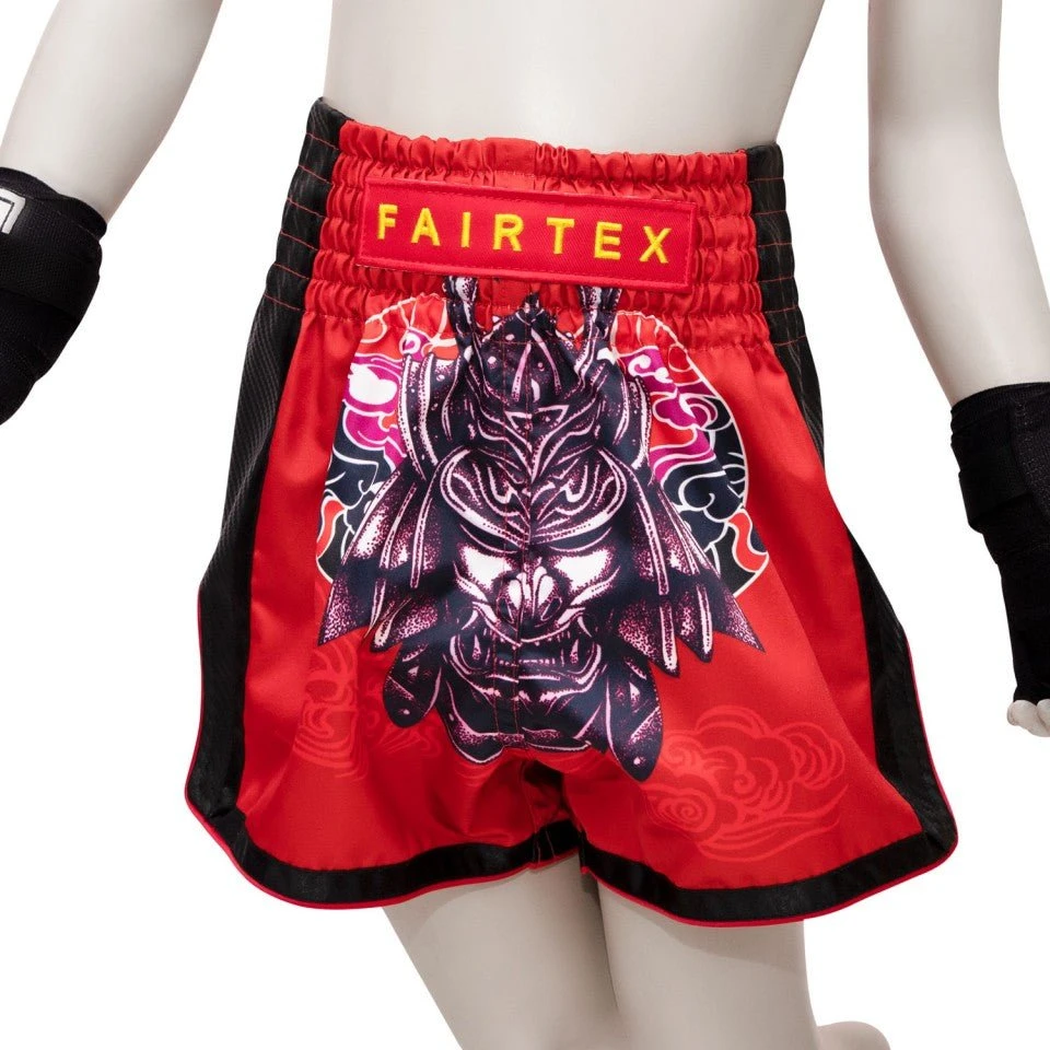 BSK2108 Fairtex Kids Muay Thai Shorts Silent Warrior 3 BSK2108 Fairtex Kids Muay Thai Shorts Silent Warrior
