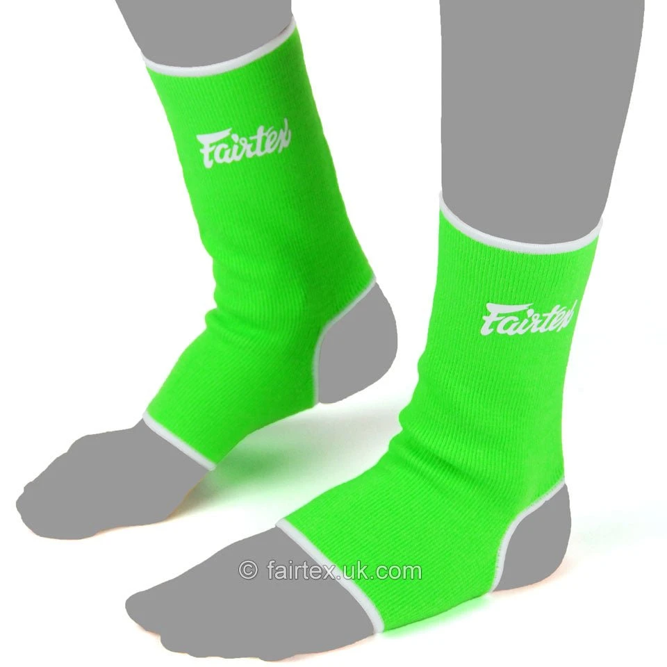 Fairtex AS1 Ankle Supports Green White 4 Fairtex AS1 Ankle Supports Green White - Image 2