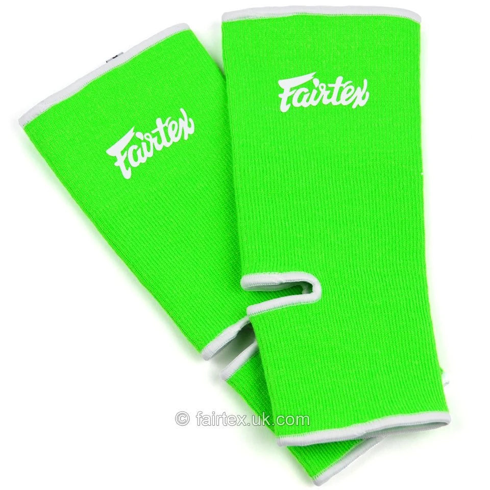 Fairtex AS1 Ankle Supports Green White 3 Fairtex AS1 Ankle Supports Green White