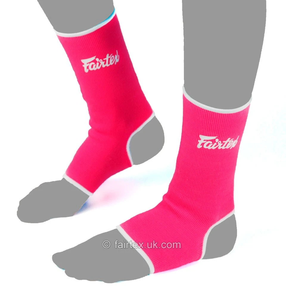Fairtex AS1 Ankle Supports Pink White 4 Fairtex AS1 Ankle Supports Pink White - Image 2