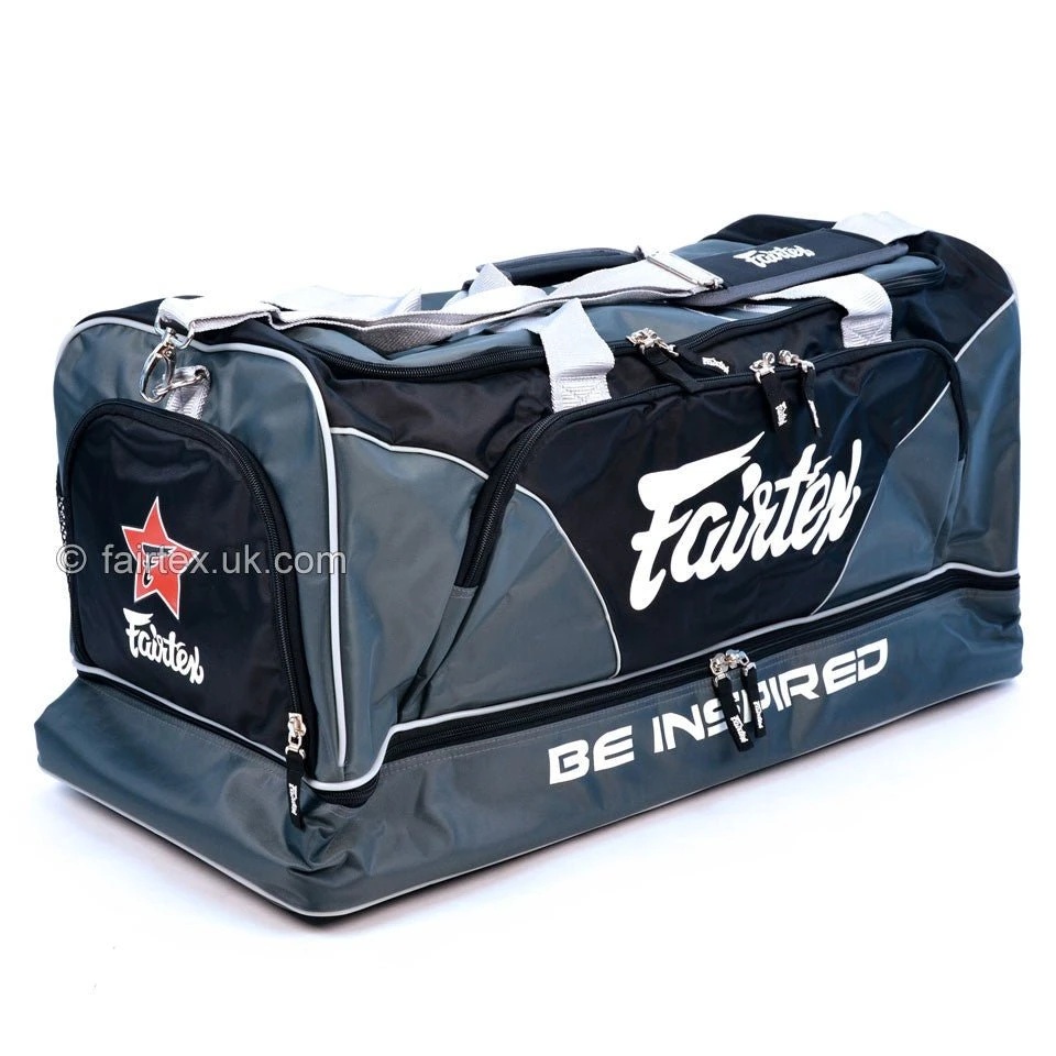 Fairtex BAG2 Grey Heavy Duty Gym Bag 3 Fairtex BAG2 Grey Heavy Duty Gym Bag