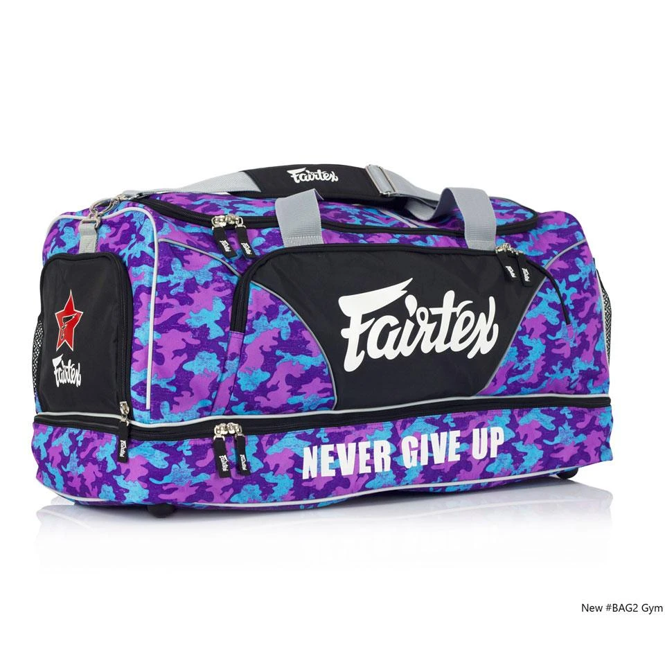 Fairtex BAG2 Purple Camo Heavy Duty Gym Bag 5 Fairtex BAG2 Purple Camo Heavy Duty Gym Bag - Image 3