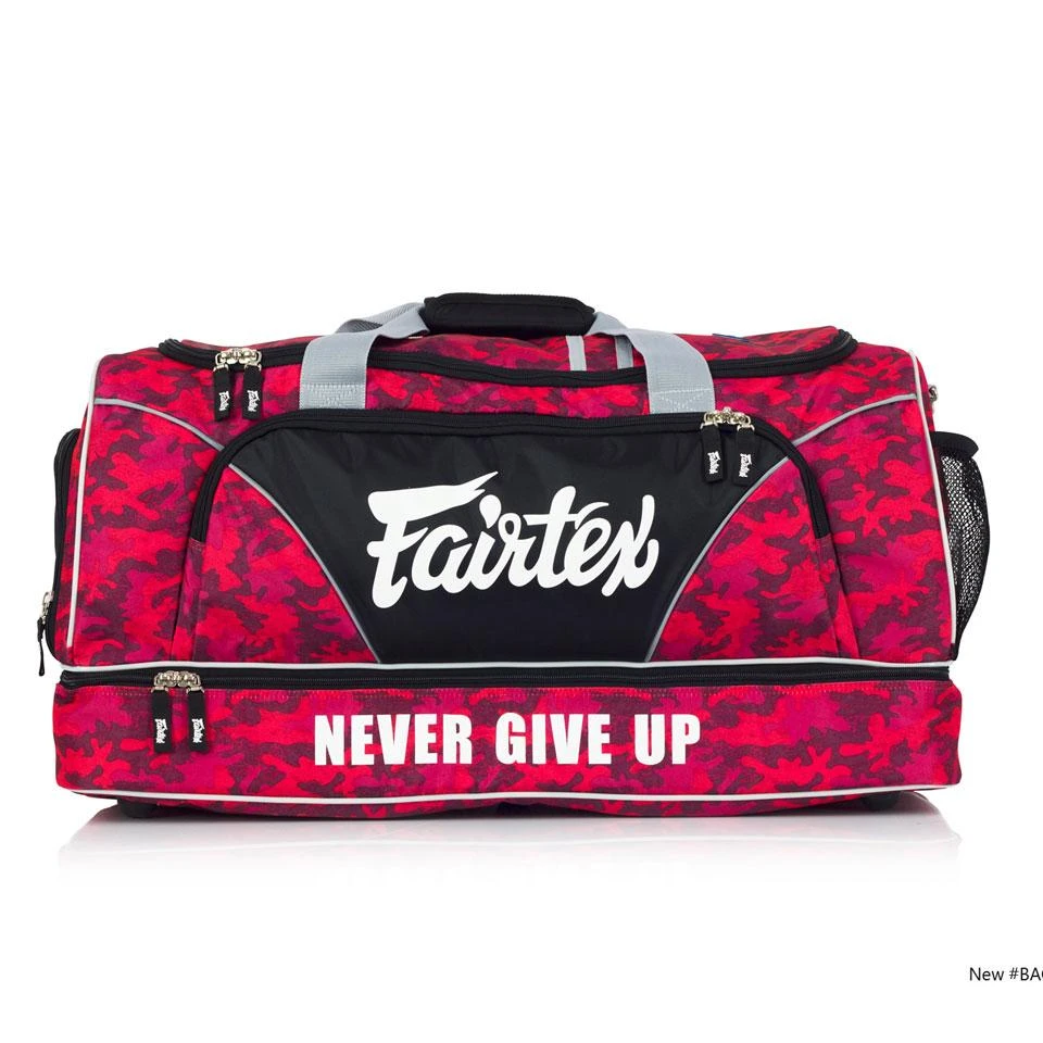 Fairtex BAG2 Red Camo Heavy Duty Gym Bag 3 Fairtex BAG2 Red Camo Heavy Duty Gym Bag