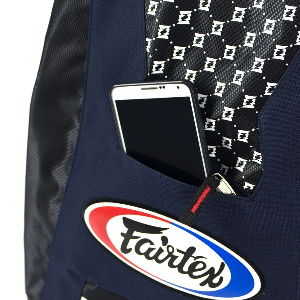 Fairtex BAG4 Navy Blue Rucksack Gym Bag 4 Fairtex BAG4 Navy Blue Rucksack Gym Bag - Image 2