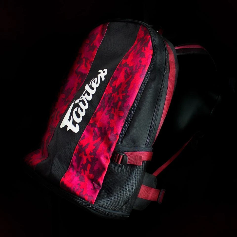 Fairtex BAG4 Red Camo Rucksack Gym Bag 4 Fairtex BAG4 Red Camo Rucksack Gym Bag - Image 2