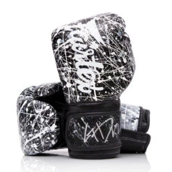 Fairtex BGV14PT The Painter Unique Boxing Gloves - Black/White