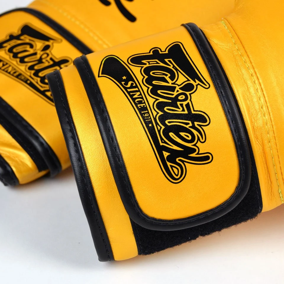 Fairtex BGV18 Super Sparring Boxing Gloves - Gold 7 Fairtex BGV18 Super Sparring Boxing Gloves - Gold - Image 5