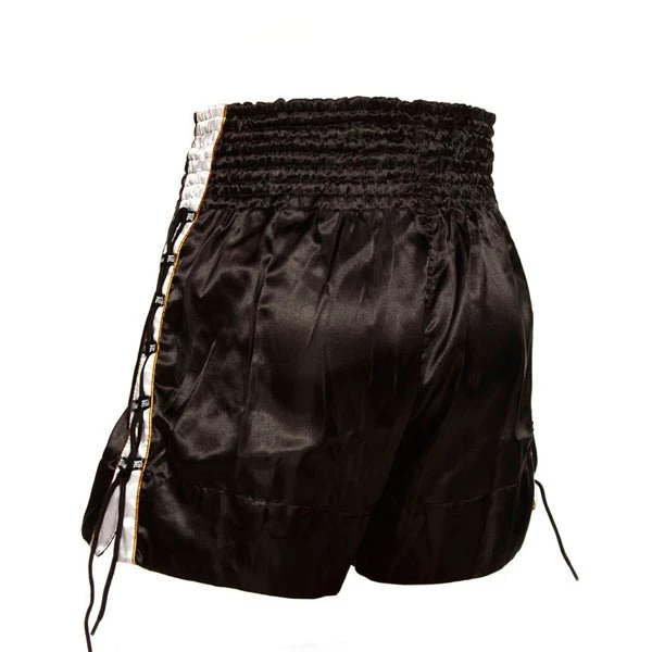 Fairtex BS0601 Black Laced Sides Muay Thai Shorts 4 Fairtex BS0601 Black Laced Sides Muay Thai Shorts - Image 2