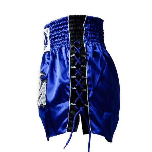 Fairtex BS0603 Blue Laced Sides Muay Thai Shorts 4 Fairtex BS0603 Blue Laced Sides Muay Thai Shorts - Image 2