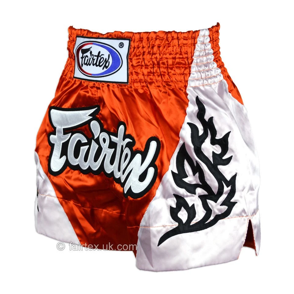 Fairtex BS0649 Tropical Orange Muaythai Shorts 4 Fairtex BS0649 Tropical Orange Muaythai Shorts - Image 2