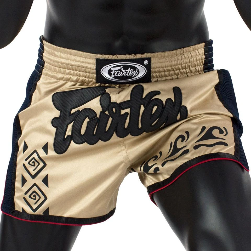 Fairtex BS1713 Slim Cut Muay Thai Shorts - Khaki 3 Fairtex BS1713 Slim Cut Muay Thai Shorts - Khaki