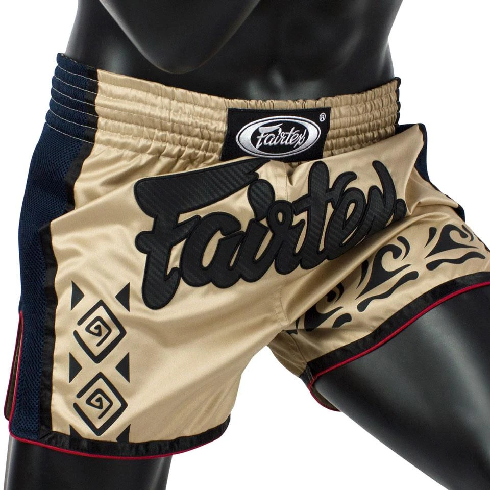 Fairtex BS1713 Slim Cut Muay Thai Shorts - Khaki 4 Fairtex BS1713 Slim Cut Muay Thai Shorts - Khaki - Image 2