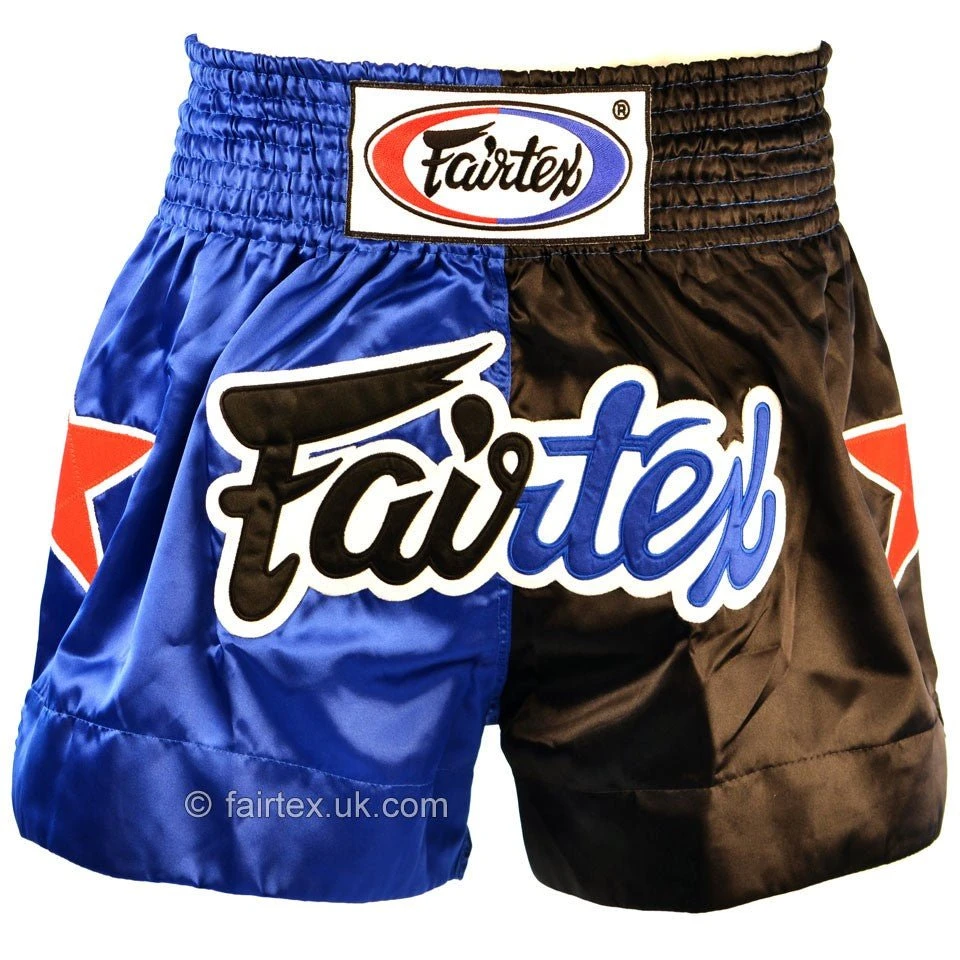 Fairtex BS84 Classic Blue-Black Muay Thai Fight Shorts 3 Fairtex BS84 Classic Blue-Black Muay Thai Fight Shorts