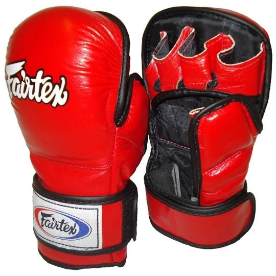 Fairtex Mma Sparring Gloves Fgv15 - Red 4 Fairtex Mma Sparring Gloves Fgv15 - Red - Image 2