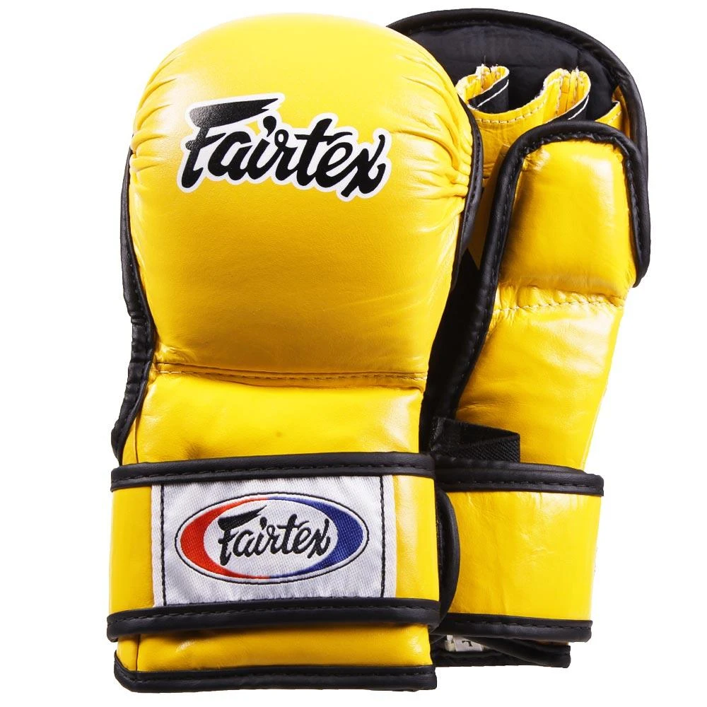 Fairtex MMA Sparring Gloves FGV15 - Yellow 3 Fairtex MMA Sparring Gloves FGV15 - Yellow