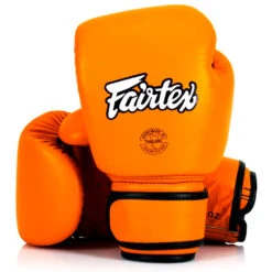BOXING GLOVES FAIRTEX BGV16 ORANGE REAL LEATHER - ORANGE