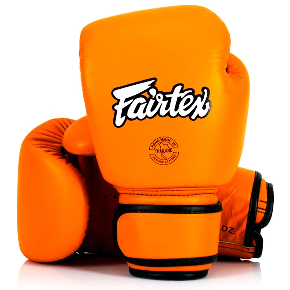 BOXING GLOVES FAIRTEX BGV16 ORANGE REAL LEATHER - ORANGE 3 BOXING GLOVES FAIRTEX BGV16 ORANGE REAL LEATHER - ORANGE