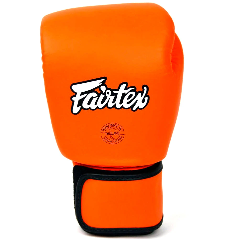 BOXING GLOVES FAIRTEX BGV16 ORANGE REAL LEATHER - ORANGE 4 BOXING GLOVES FAIRTEX BGV16 ORANGE REAL LEATHER - ORANGE - Image 2