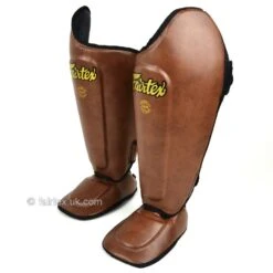 Fairtex Shin Guard SP8 Vintage Brown -BOXING GLOVES Shop fairtex shin guard sp8 vintage brown 126835