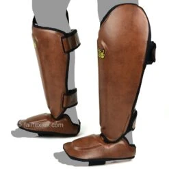 Fairtex Shin Guard SP8 Vintage Brown -BOXING GLOVES Shop fairtex shin guard sp8 vintage brown 317674