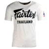 Fairtex Thailand T-Shirt White 2 Fairtex Thailand T-Shirt White -BOXING GLOVES Shop fairtex thailand t shirt white 748437