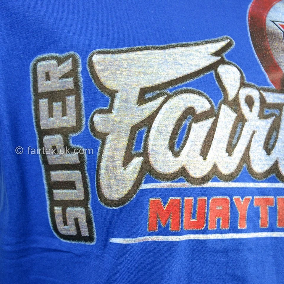 Fairtex TST106 Super T-Shirt Blue 4 Fairtex TST106 Super T-Shirt Blue - Image 2