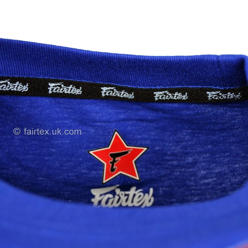 Fairtex TST106 Super T-Shirt Blue 6 Fairtex TST106 Super T-Shirt Blue - Image 4