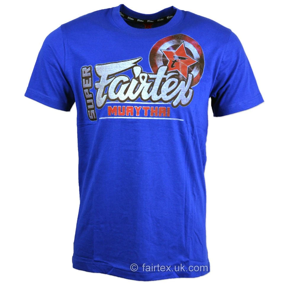 Fairtex TST106 Super T-Shirt Blue 3 Fairtex TST106 Super T-Shirt Blue