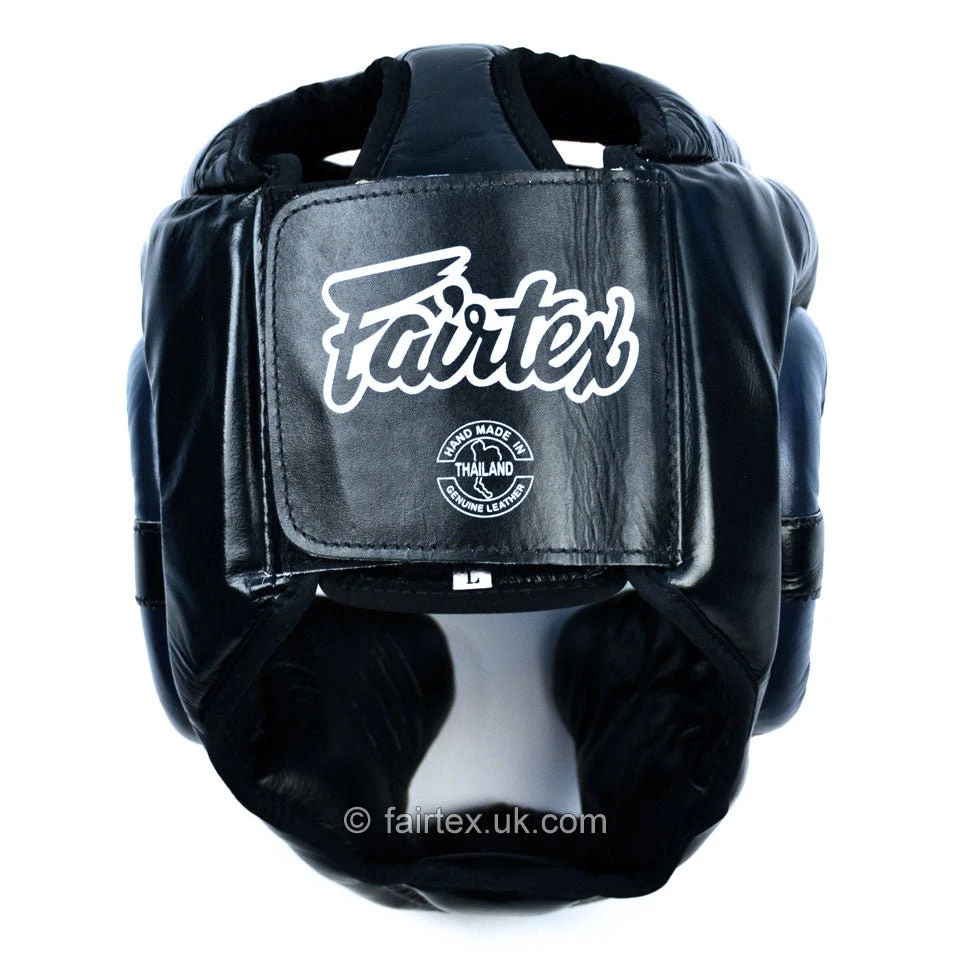 Fairtex Ultimate Full Coverage Headguard - Black And Blue 5 Fairtex Ultimate Full Coverage Headguard - Black And Blue - Image 3