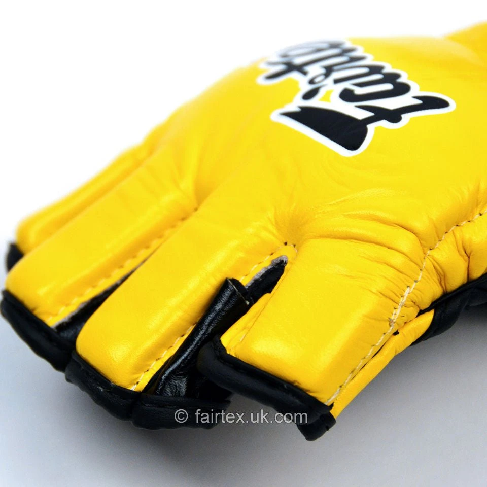 Fairtex Ultimate Mma Gloves FGV12 - Yellow 9 Fairtex Ultimate Mma Gloves FGV12 - Yellow - Image 7