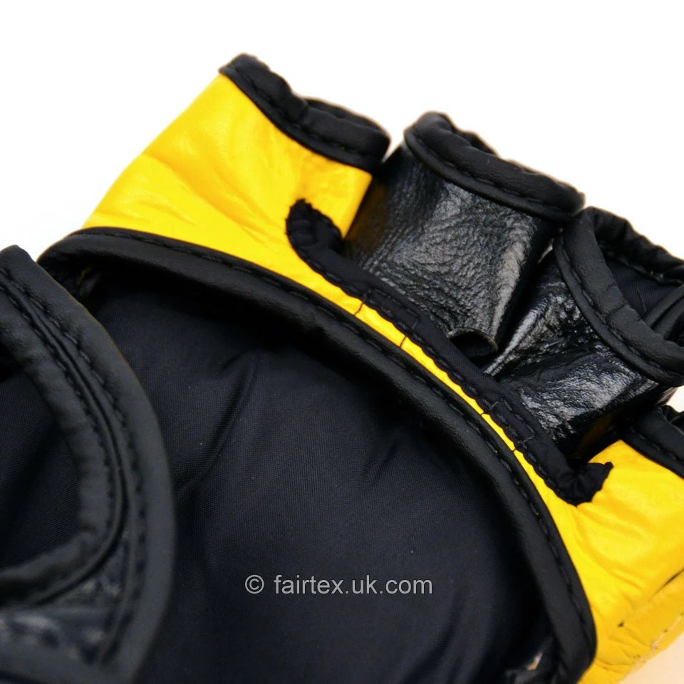 Fairtex Ultimate Mma Gloves FGV12 - Yellow 7 Fairtex Ultimate Mma Gloves FGV12 - Yellow - Image 5