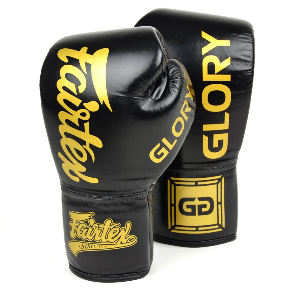 Fairtex X Glory Lace Boxing Gloves - Black 3 Fairtex X Glory Lace Boxing Gloves - Black