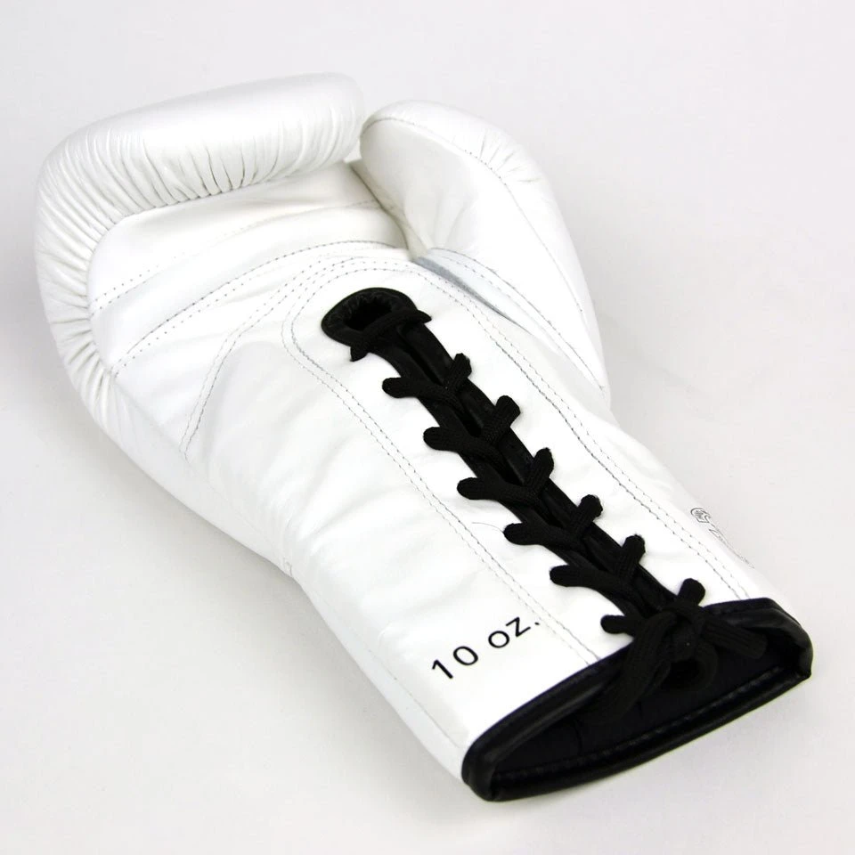 Fairtex X Glory Lace Boxing Gloves - White 6 Fairtex X Glory Lace Boxing Gloves - White - Image 4