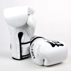 Fairtex X Glory Velcro Boxing Gloves - White -BOXING GLOVES Shop fairtex x glory velcro boxing gloves white 158467